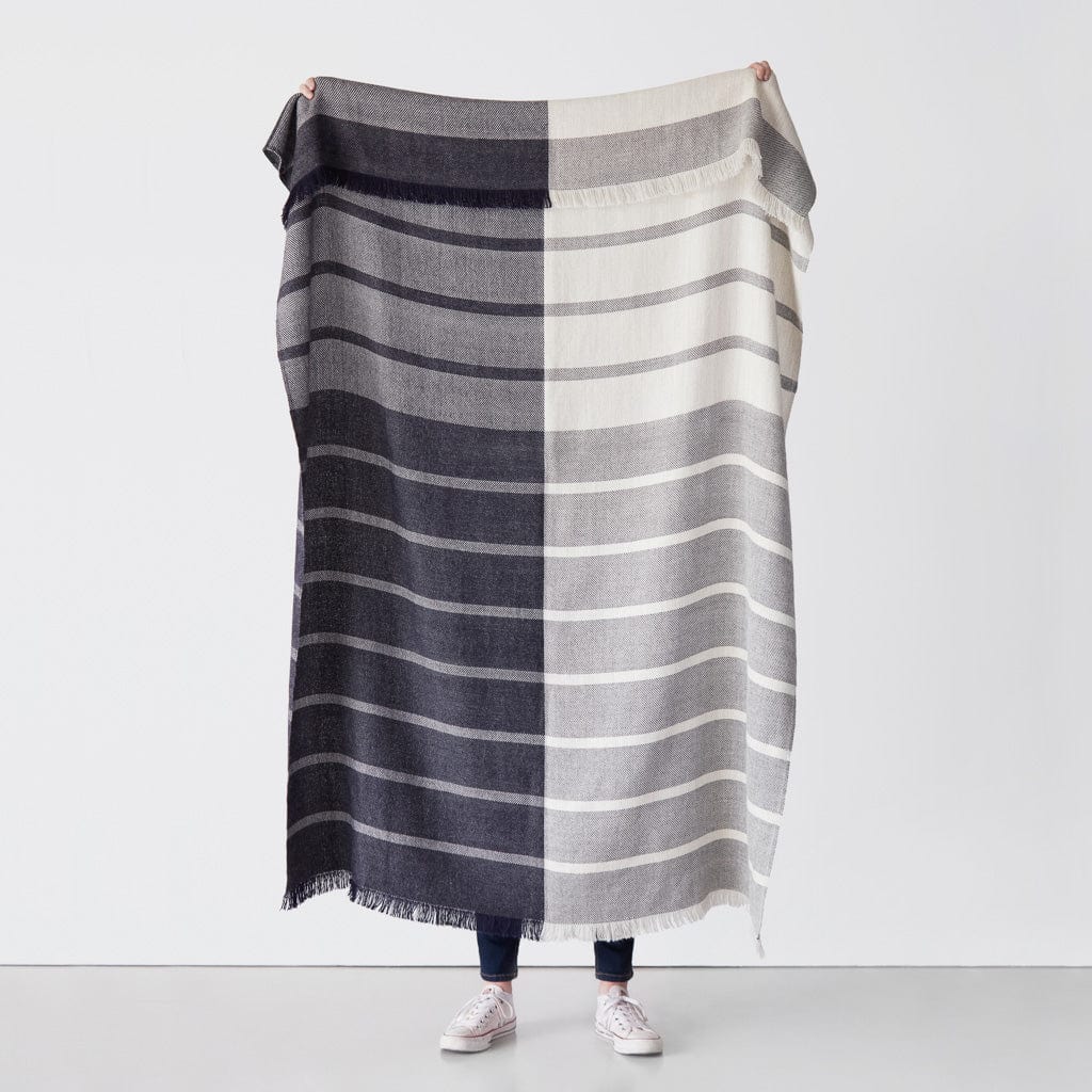 Color-Blocked Alpaca Throw Blanket | Alpaca Throws from The Citizenry