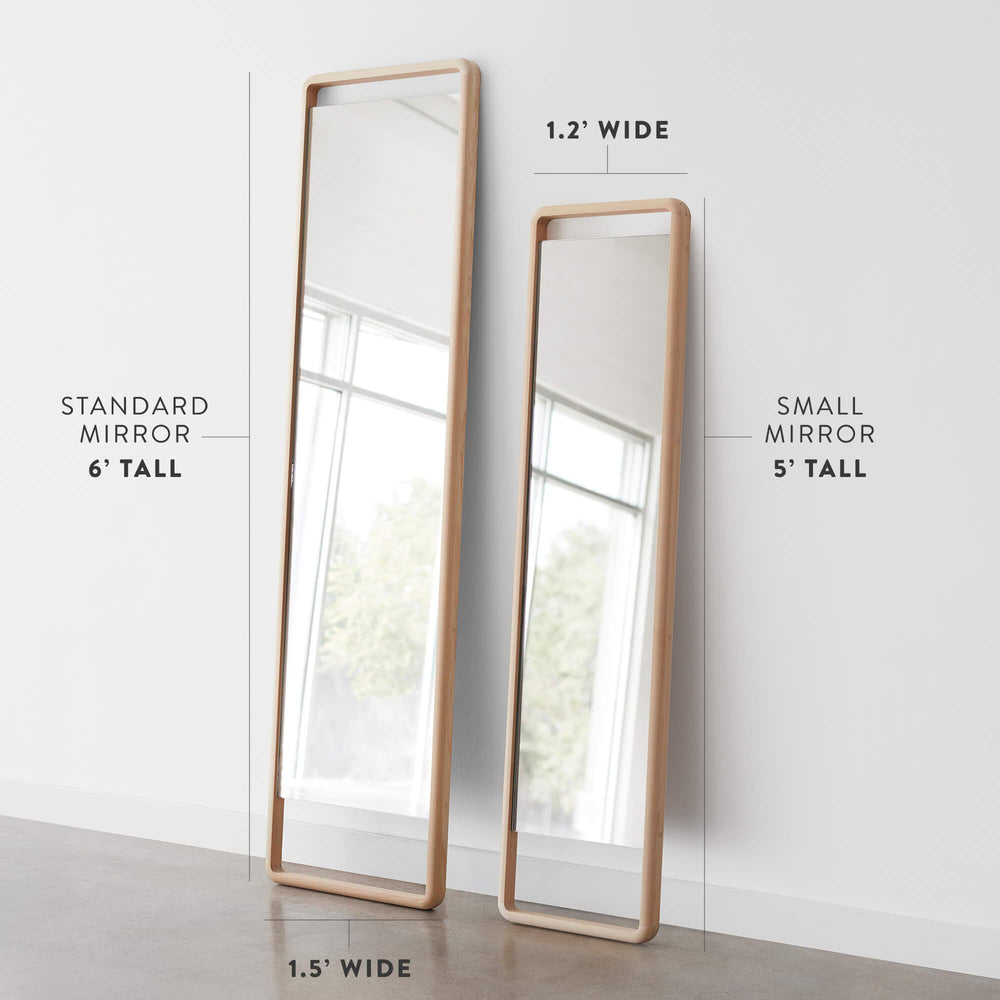 Hinoki Wood Floor Mirror Minimalist Wood Standing Mirror The Citizenry hinoki-wood-floor-mirror-minimalist-wood-standing-mirror-the-citizenry