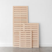 Modern Wood Bath Mats in Multiple Sizes