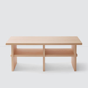 Hinoki wood bench, natural