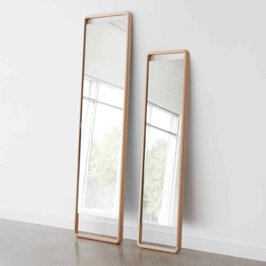 Hinoki Wood Floor Mirror - Small