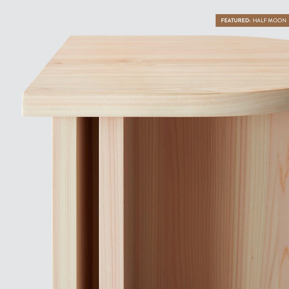 Hinoki Wood Side Table