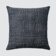 Wool textured pillow, navy