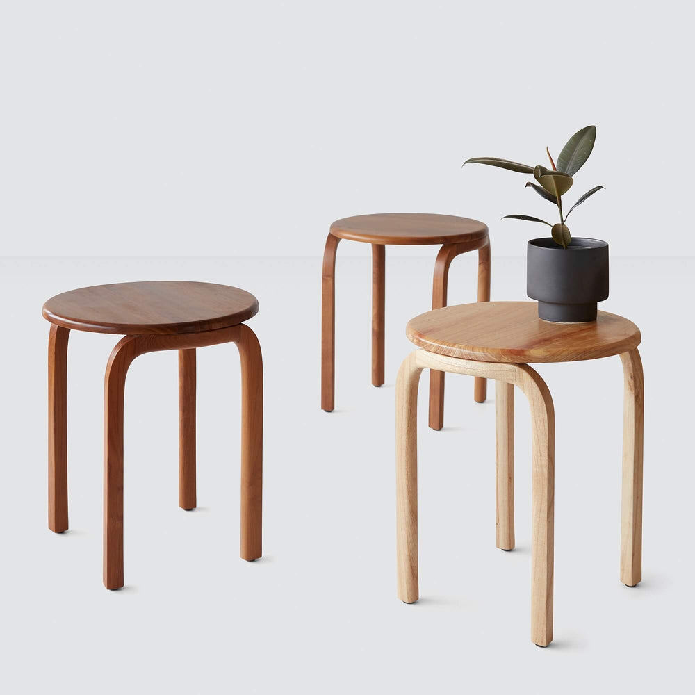 assorted wooden side tables