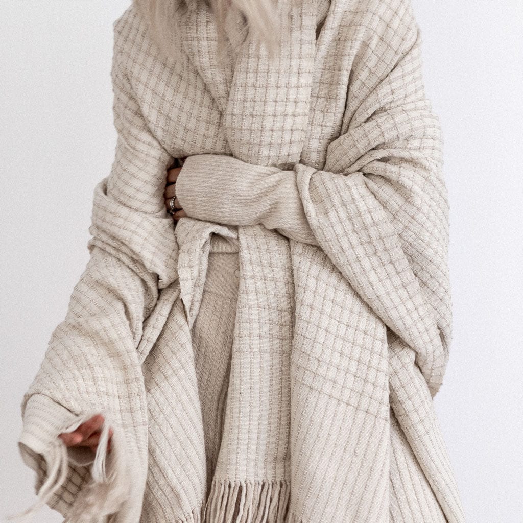 Grey & Sand Alpaca Throw Blanket | Ethically Crafted in Peru – The Grey & Sand Alpaca Throw Blanket | Ethically Crafted in Peru – The