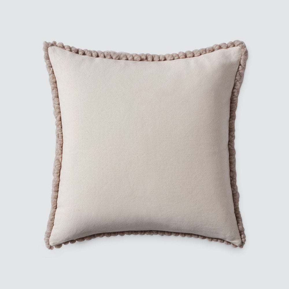 Cotton back of pillow, stone