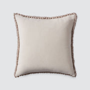 Cotton back of pillow, stone