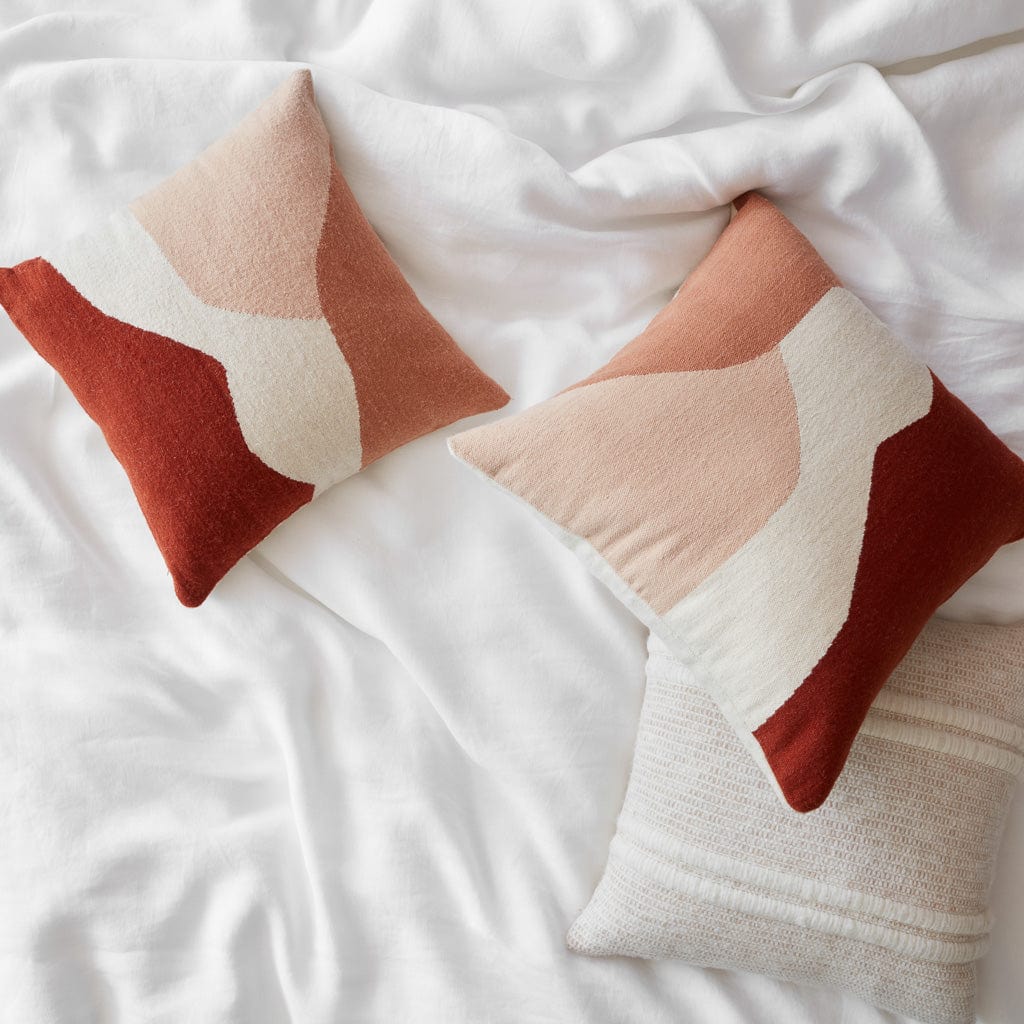 Modern Abstract Throw Pillows in Desert Tones | The Citizenry