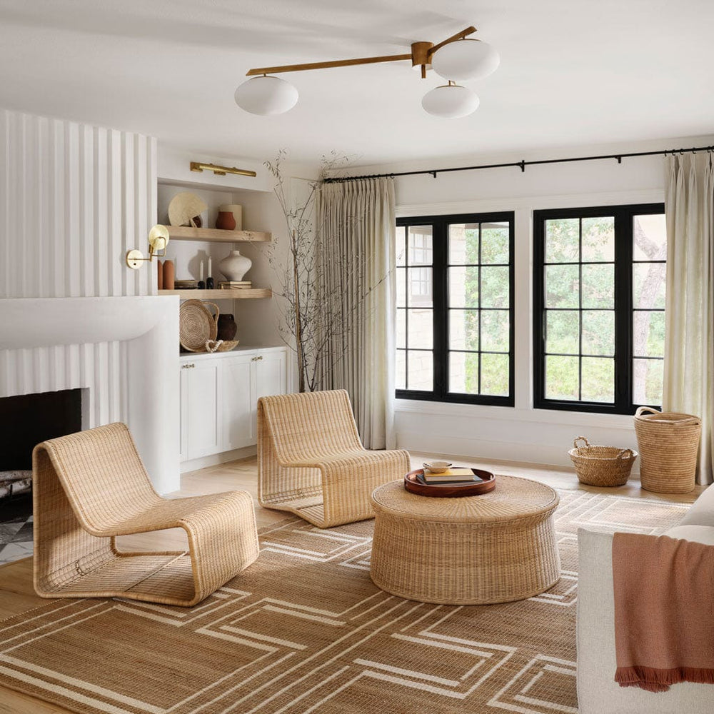 Liang Wicker Lounge Chair Modern Wicker Furniture at The Citizenry