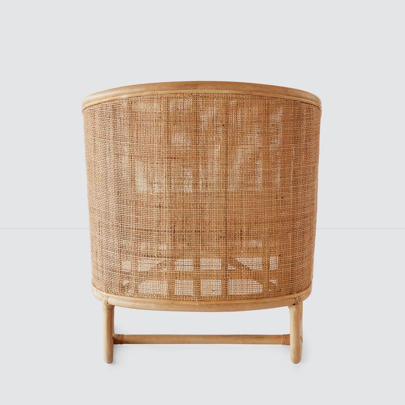 Back of cane chair, natural