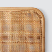 Detail of cane headboard