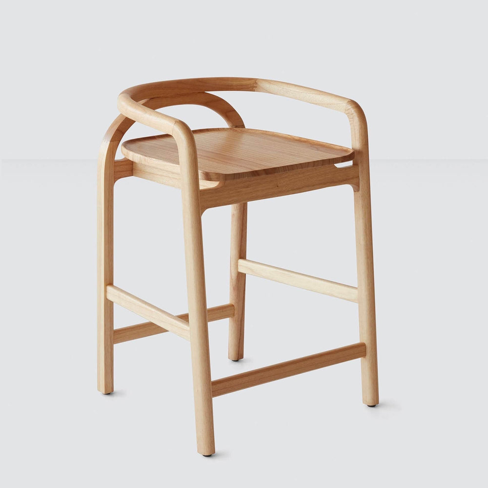 mindi light wood counter stool