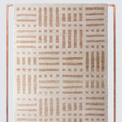 Mahika patterned neutral wool rug, oat