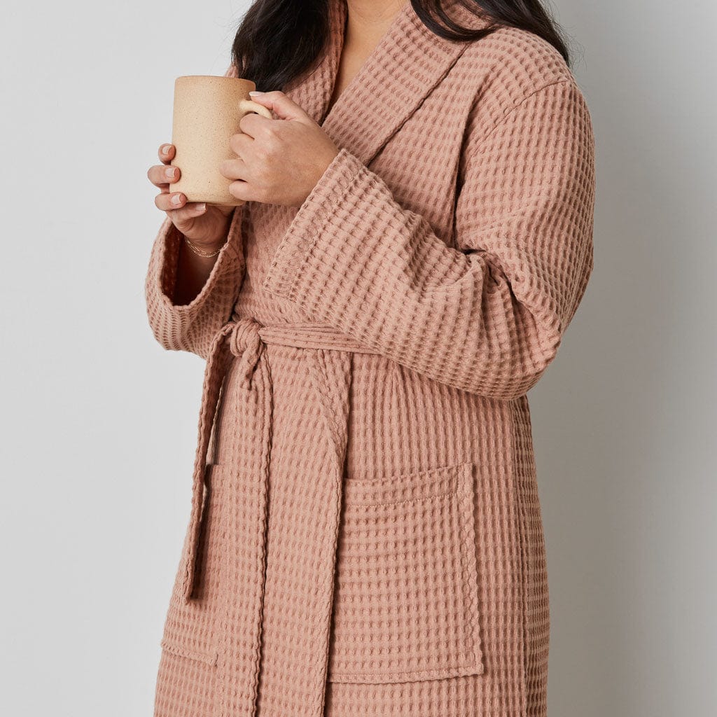 Mara Organic Waffle Robe | The Citizenry