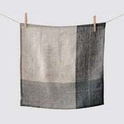 Napkin hanging from clothespins, charcoal 