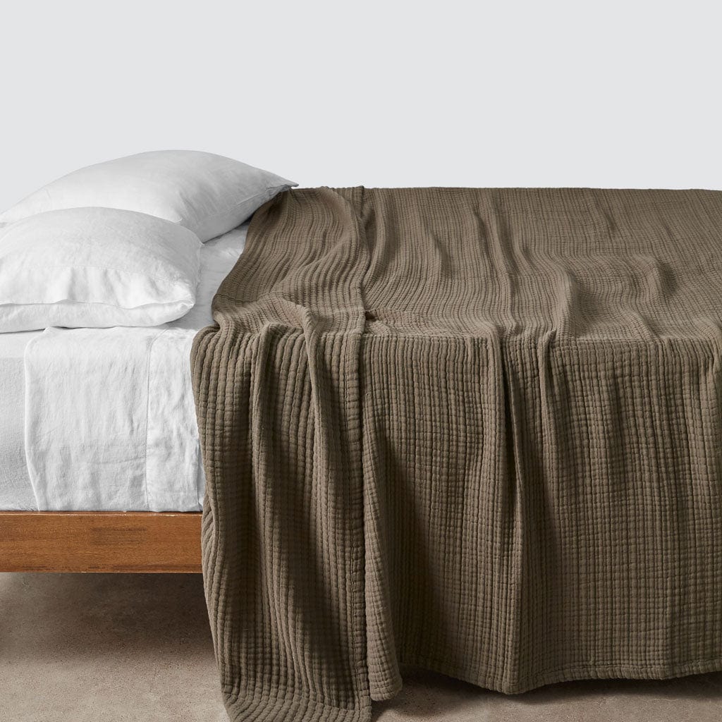 The Citizenry Organic Cotton Gauze Bed Blanket