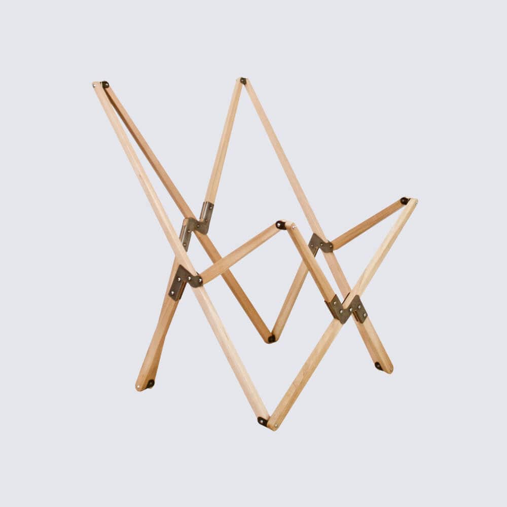 Folding Wood Base for Leather Tripolina Chair