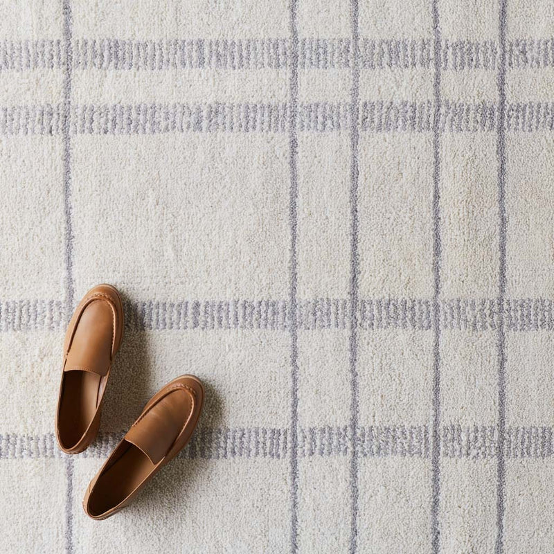 Detail of striped pattern, ecru