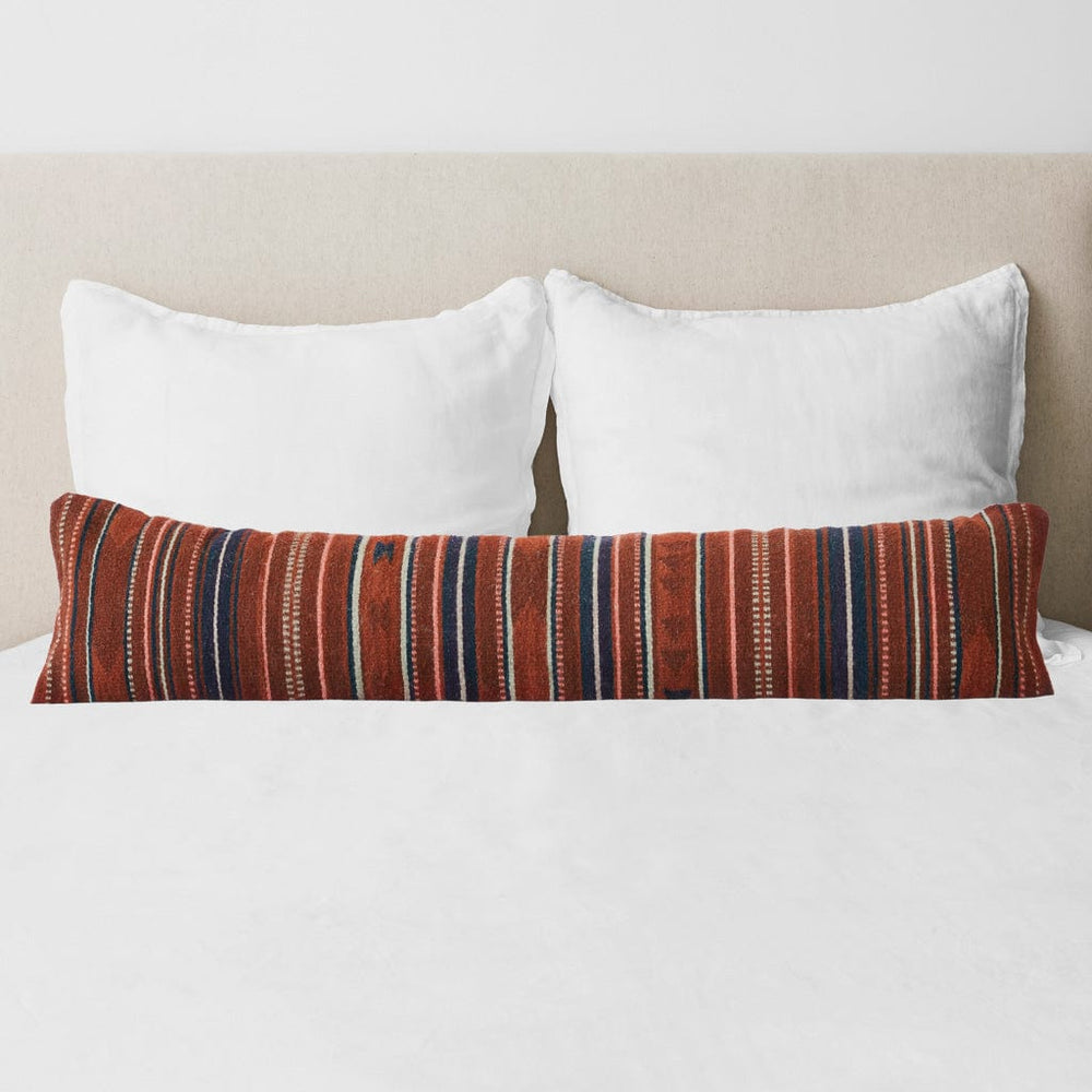 Modern Lumbar Decorative Pillow Colorful Striped Pattern – The