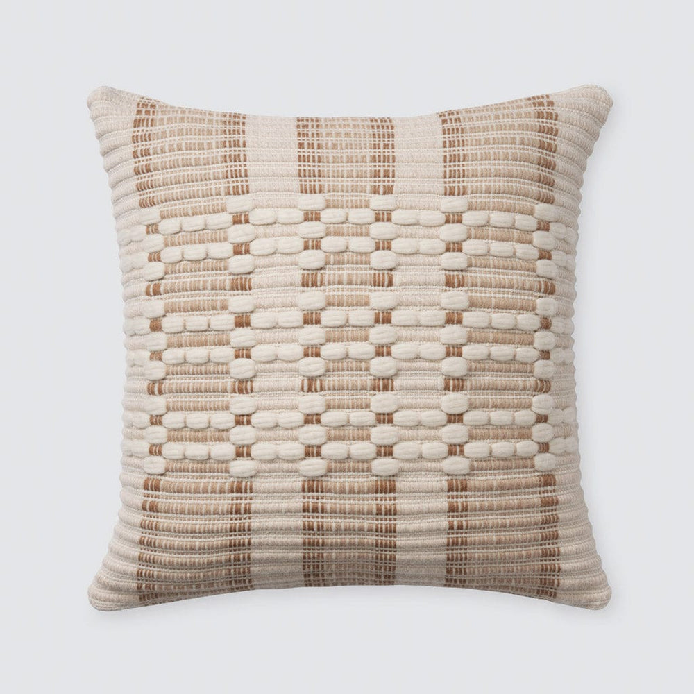 Textured alpaca pillow