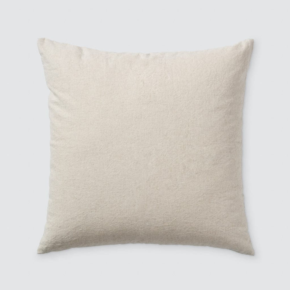 Solid Back of Block Print Pillow