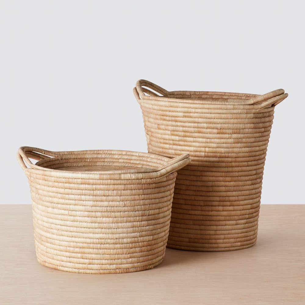 Set of 2 woven baskets