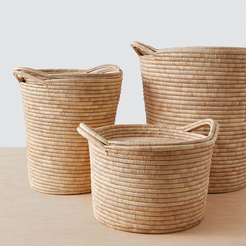 新品Vitaras Gedvilas /Wicker Bascketリトアニア製 Small Wicker Baskets, Handwoven Baskets for Storage, Seagrass