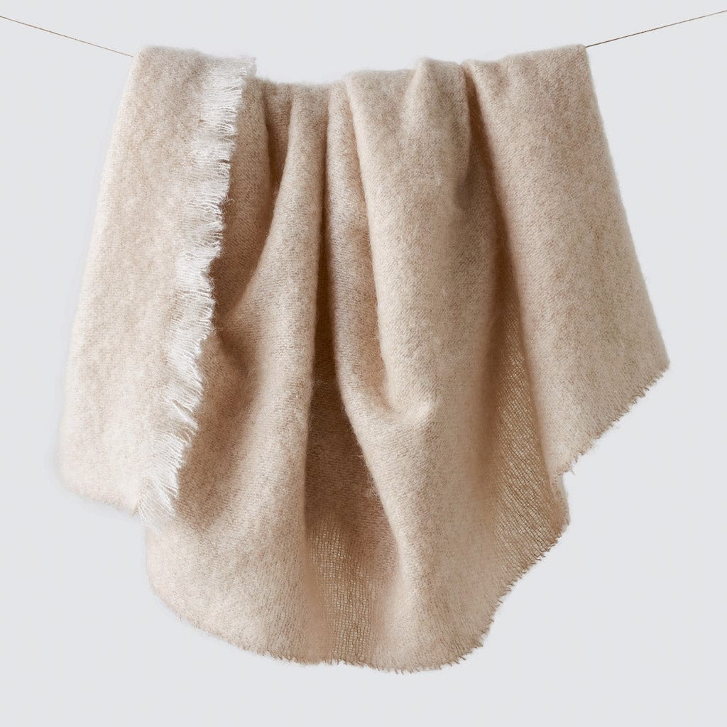 Rowan Mohair Throw - Sand