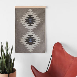 Modern Wall Hanging with Leather Butterfly Chair