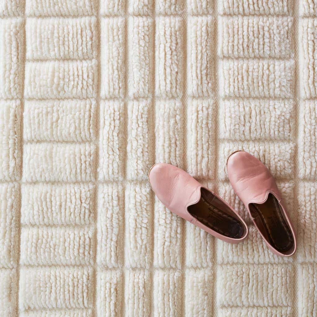 C&H★エリーフィル お取り置き room allen + roth Evelyn 5 X 8 (ft) Blue Indoor Geometric French