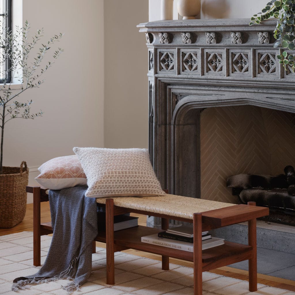 Handcrafted Woven Bench | The Citizenry