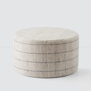 Large striped ottoman, stripe