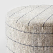 Detail of ottoman stitching and pattern, stripe