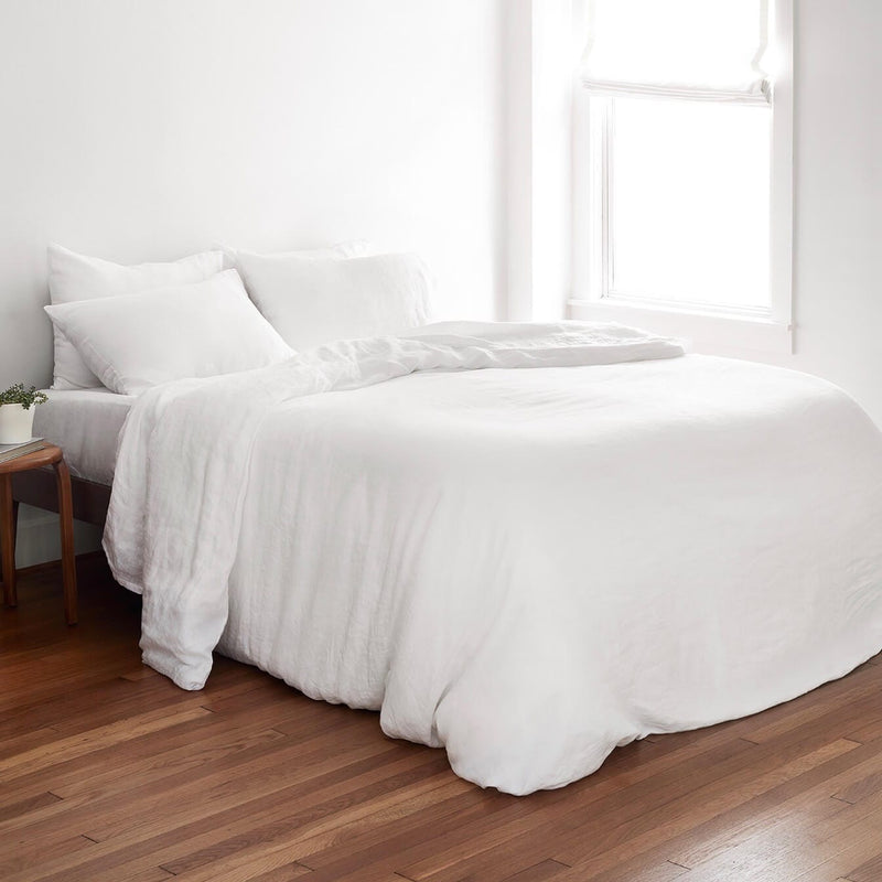 White Linen Bedding Bundle from The Citizenry, white