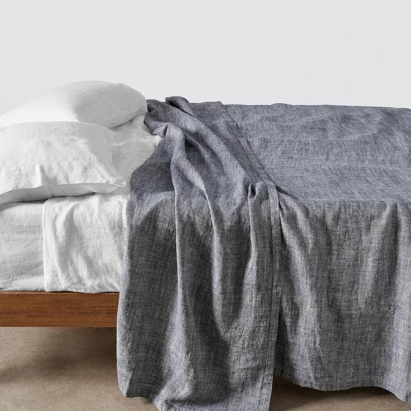 Stonewashed Linen Bed Sheet Set | King | Rose - The Citizenry