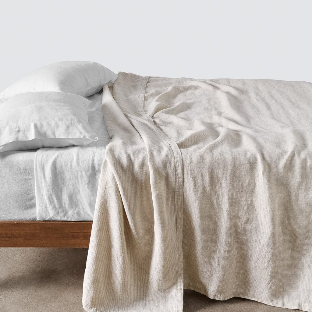 Stonewashed Linen Bed Cover – The Citizenry