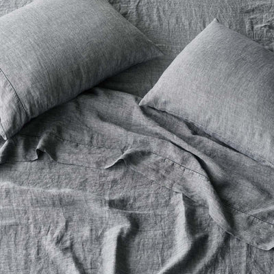 Stonewashed Linen Bed Sheet Set | King | Rose - The Citizenry