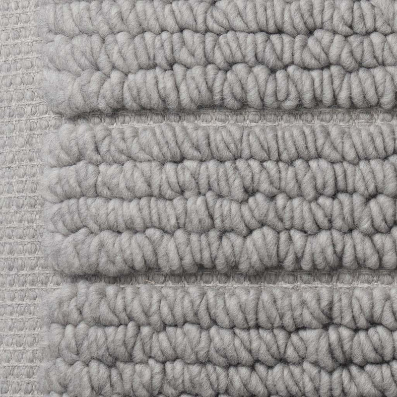 Detail of textured pillow, grey