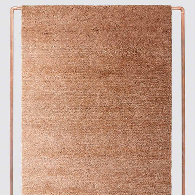 Suhana rose clay wool rug in multiple sizes, rose-clay