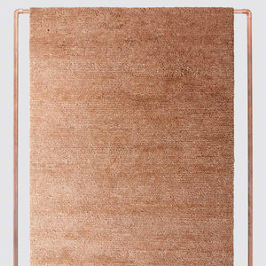 Suhana rose clay wool rug in multiple sizes, rose-clay