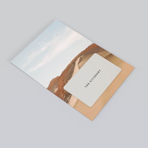 Inside of The Citizenry gift card 