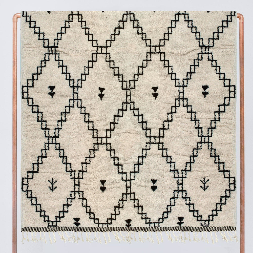 Moroccan Style Rugs in Black and White
