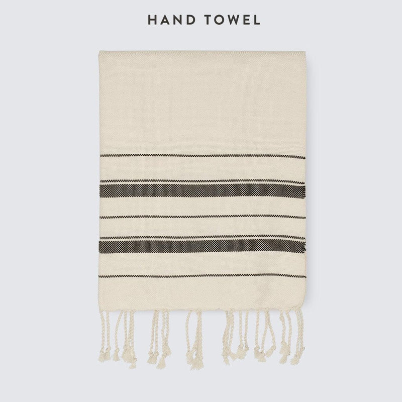 Overhead of hand towel, ivory