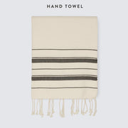 Overhead of hand towel, ivory