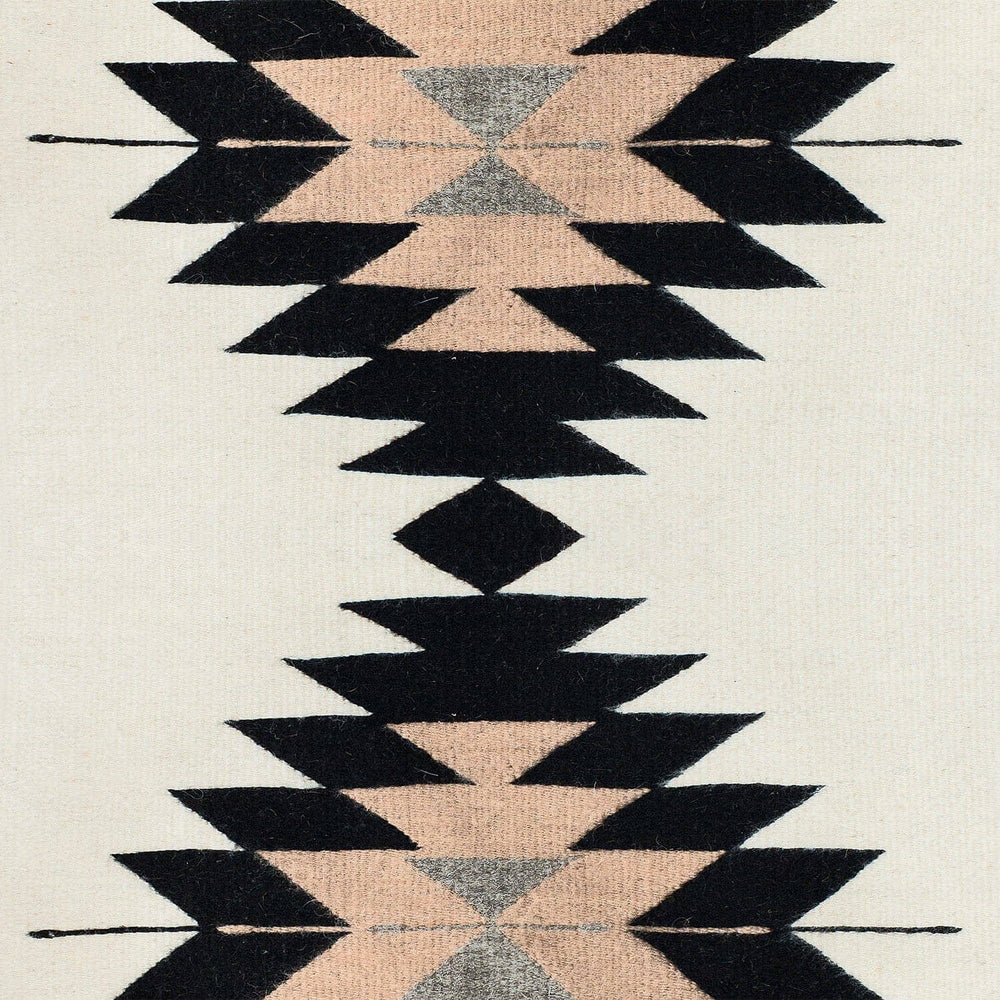 Details of Handwoven Wool Rug in Blush 