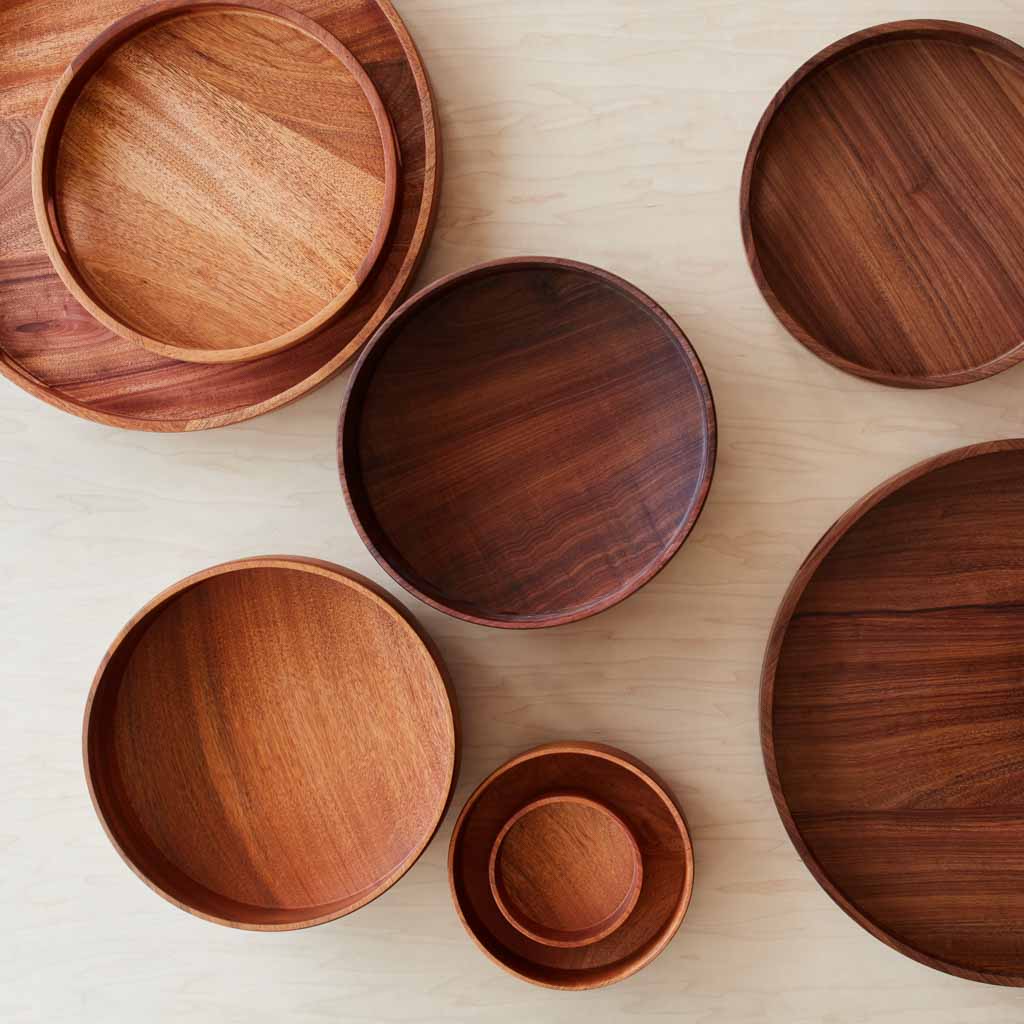 Tikal Round Wood Tray| Handmade in Guatemala – The Citizenry