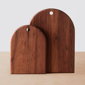 Set of two dark granadillo serving boards, granadillo
