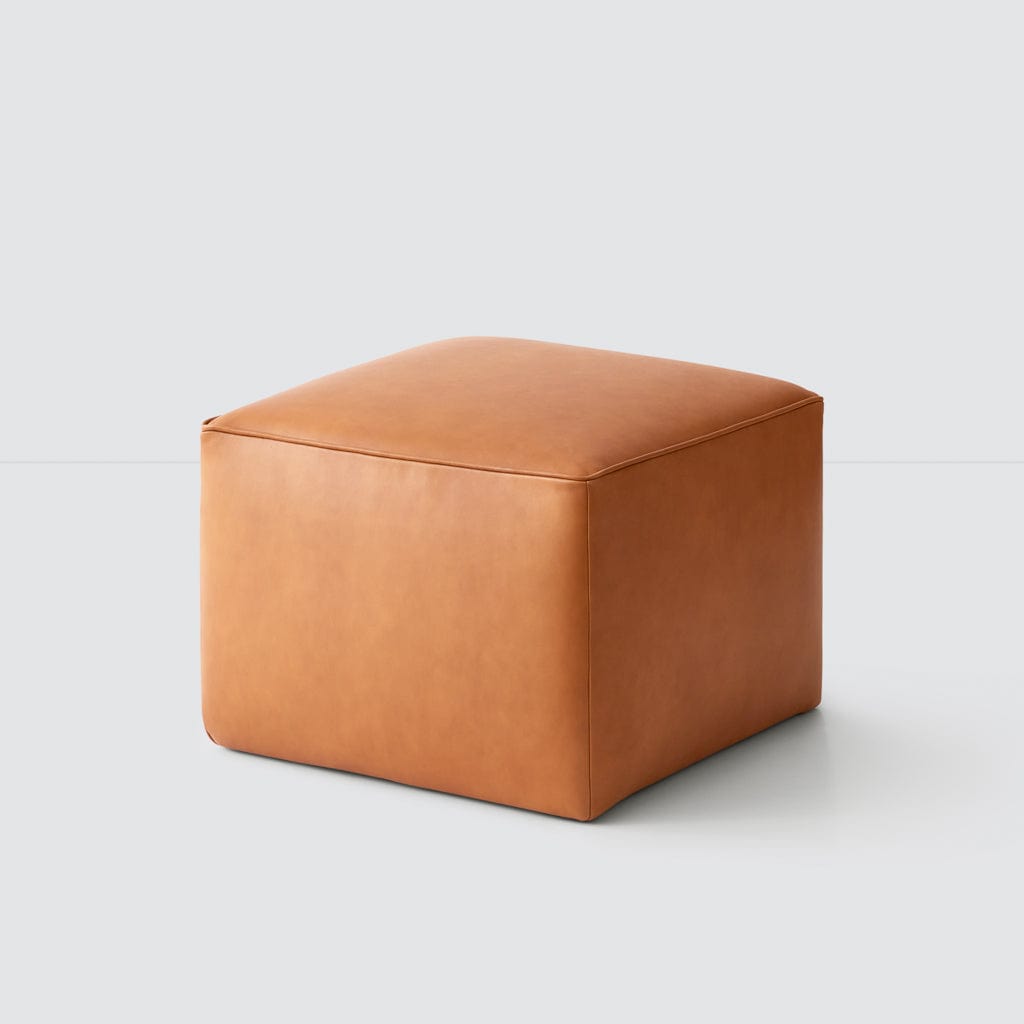 Handcrafted Leather Ottoman | The Citizenry