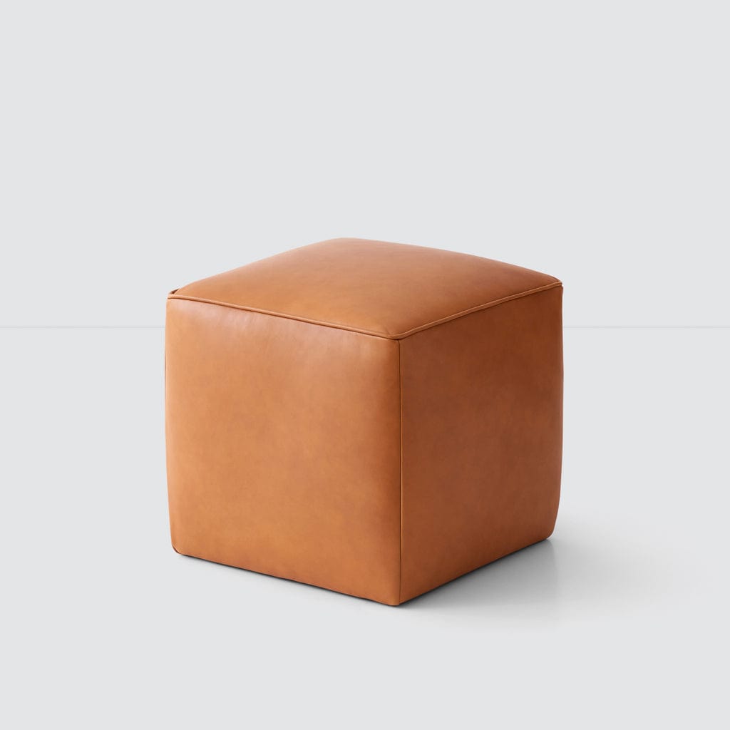 Handcrafted Leather Ottoman | The Citizenry