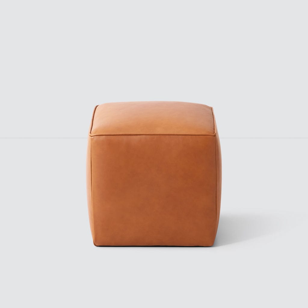 Handcrafted Leather Ottoman | The Citizenry